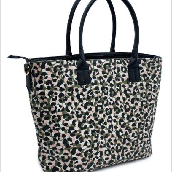 Trina Turk Leopard Tote with Crossbody Strap NWT - Picture 2 of 3